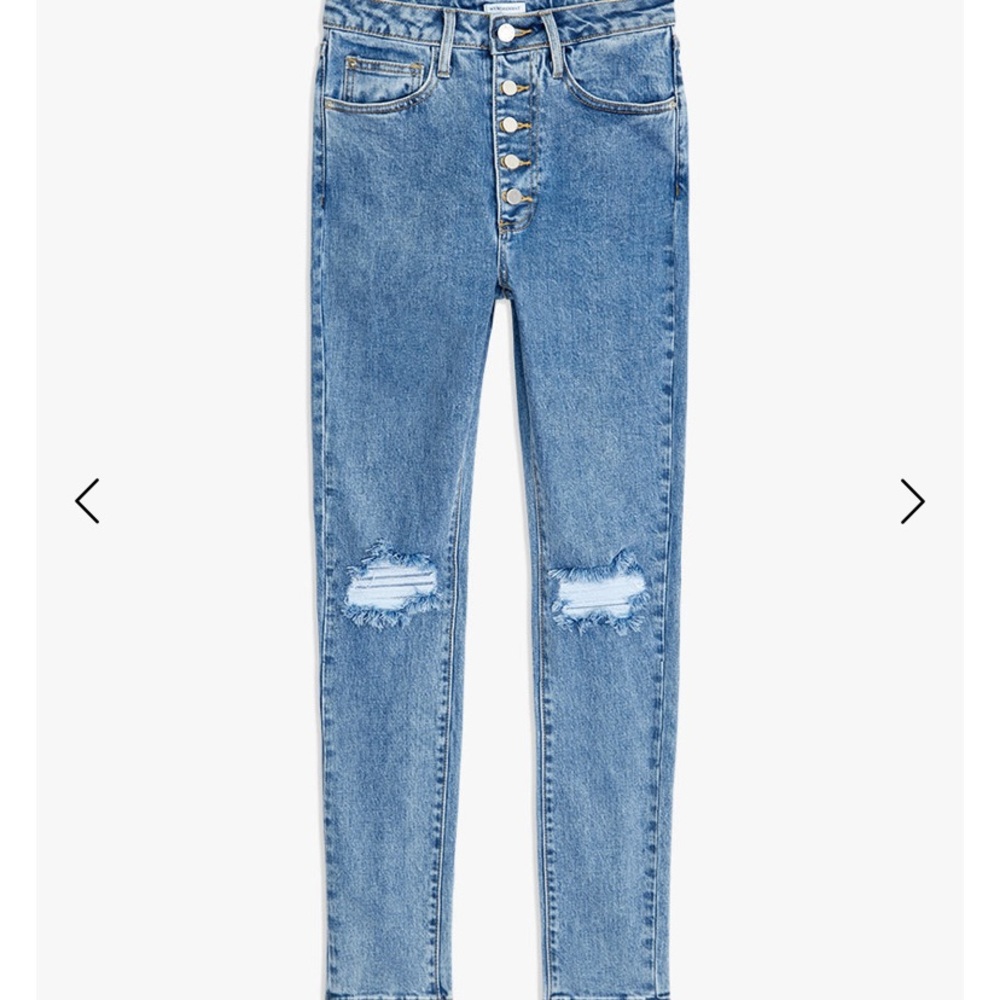 WE WORE WHAT DANIELLE JEANS high rise vintage straight size 25